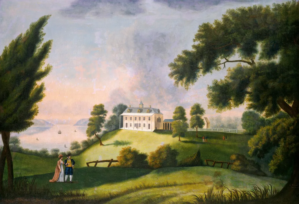 Atmospheric perspective in a landscape. Mount Vernon image courtesy National Gallery of Art Washington DC, scaled.